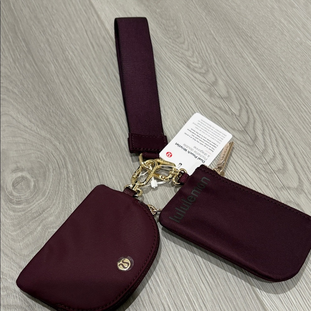 Lululemon dual pouch wristlet